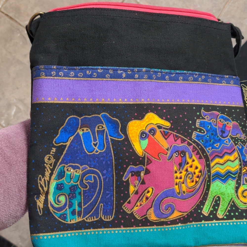 Laurel Burch dog sachel